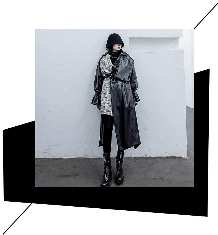 Кожаная куртка, хлопковое пальто, женское Новое Свободное пальто из нестандартного твида в стиле пэчворк, зимнее женское пальто больших размеров, длинное пальто