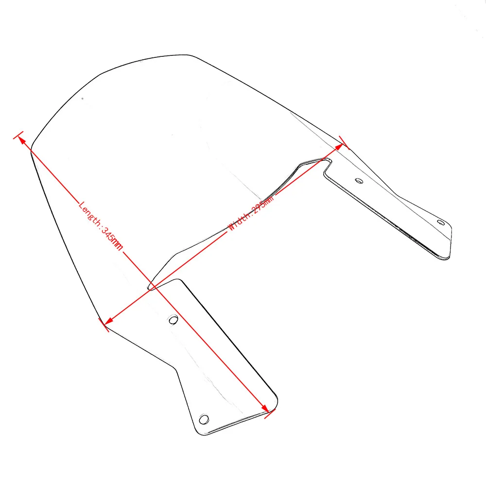 Motocicleta pára-brisas protetor, pára-brisas, defletor de vento,