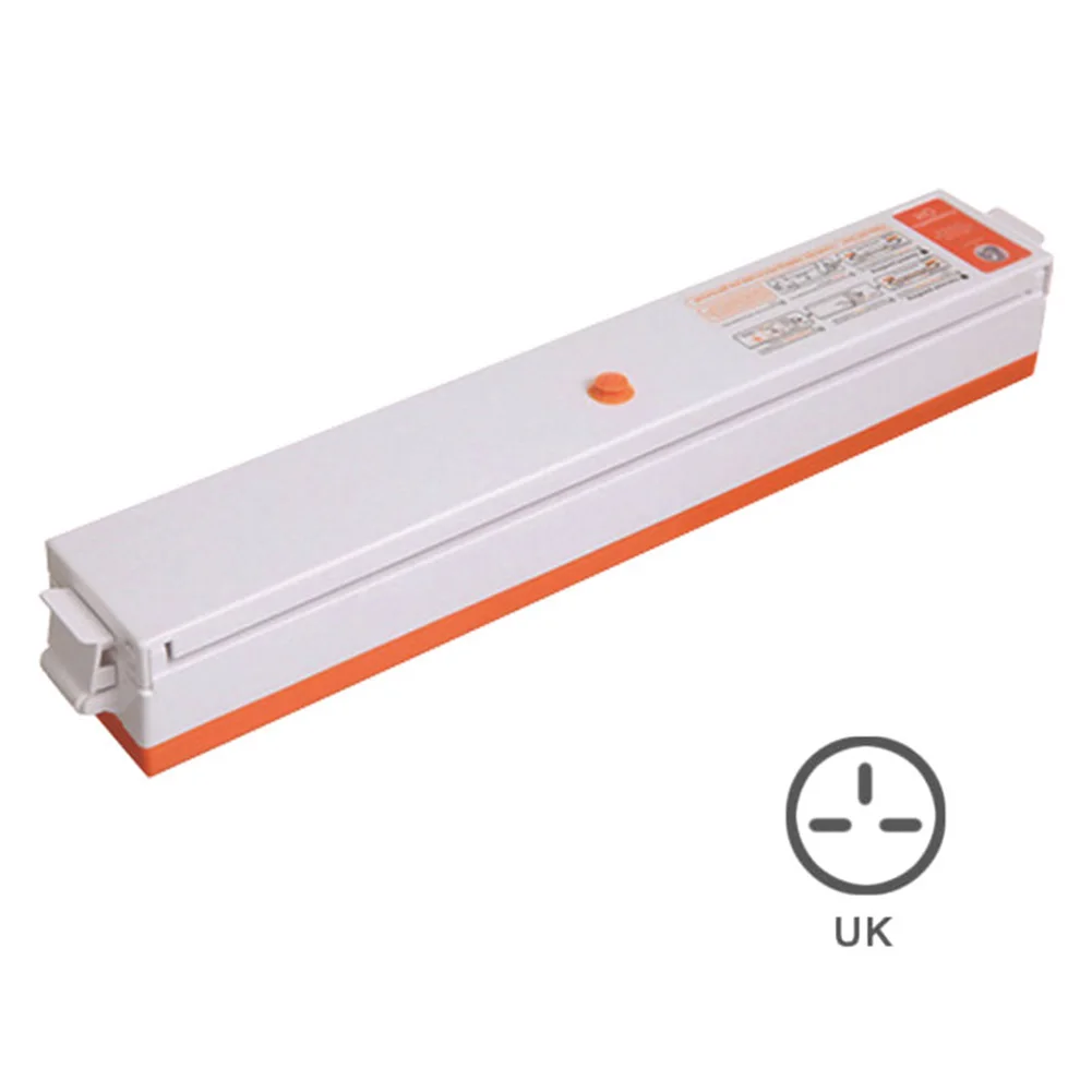 220V Vacuum Sealer Automatic Food Saver Machine Household Vacuum Packaging Machine FPing - Цвет: UK