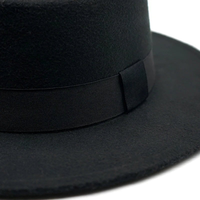 Осень-зима, имитация шерсти, для женщин, мужчин, дам, Fedoras, топ, джаз, шляпа, Европейский, американский стиль, круглые шапки, котелок, шапки, Feminino Gorra