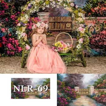 

Newborn Baby Floral Photography Backdrops Flower Photographic Studio Photo Background Birthday Decorations Prop