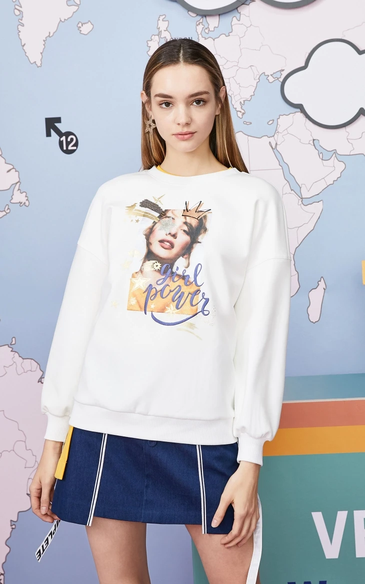 Vero Moda зимняя толстовка из флиса с вышитой лентой | 319333520
