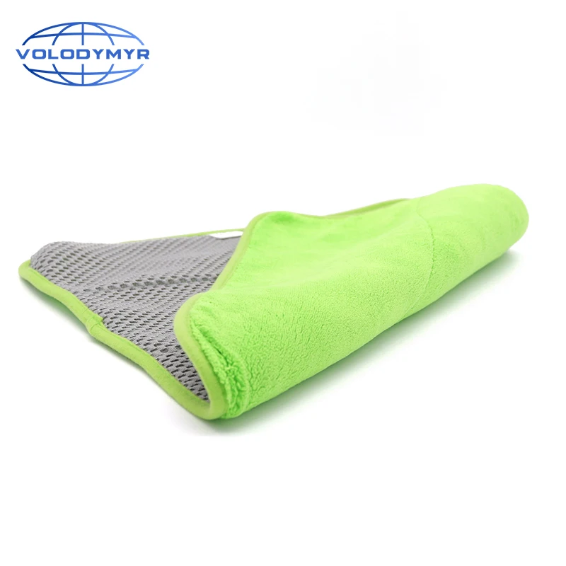 

Microfiber Towel Car Cleaning Towel Auto Detailing Tools 40*40cm with Mesh for Car Clean Drying Detail Carwash Washing