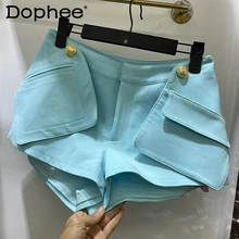 Shorts amples décontractés pour femmes, mode d'été 2021, Patchwork, tout assorti, plage, cyclisme, pantalon court à jambes larges