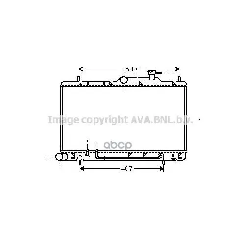 Радиатор Hyundai Accent 1.5/1.6 00- Ava Hya2086 Ava арт. HYA2086