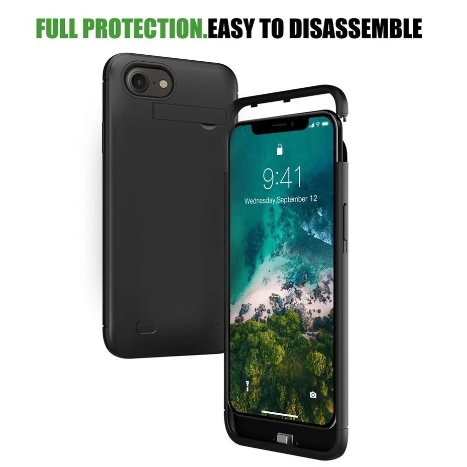 Xilecaly 10000mAh סוללה מקרה מטען עבור iPhone 7 8 בתוספת SE 2 טעינת מקרה עבור iPhone 11 12 פרו מקסימום Xs מקסימום כוח בנק מטען lifeproof case iphone 11
