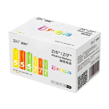 mixd 24PCS ZMI ZI7 ZI5 AA AAA 700mAh 1800mAh 1,2 V Ni-MH аккумулятор ZIM power Bank 2 заказа - Цвет: mixd 24PCS