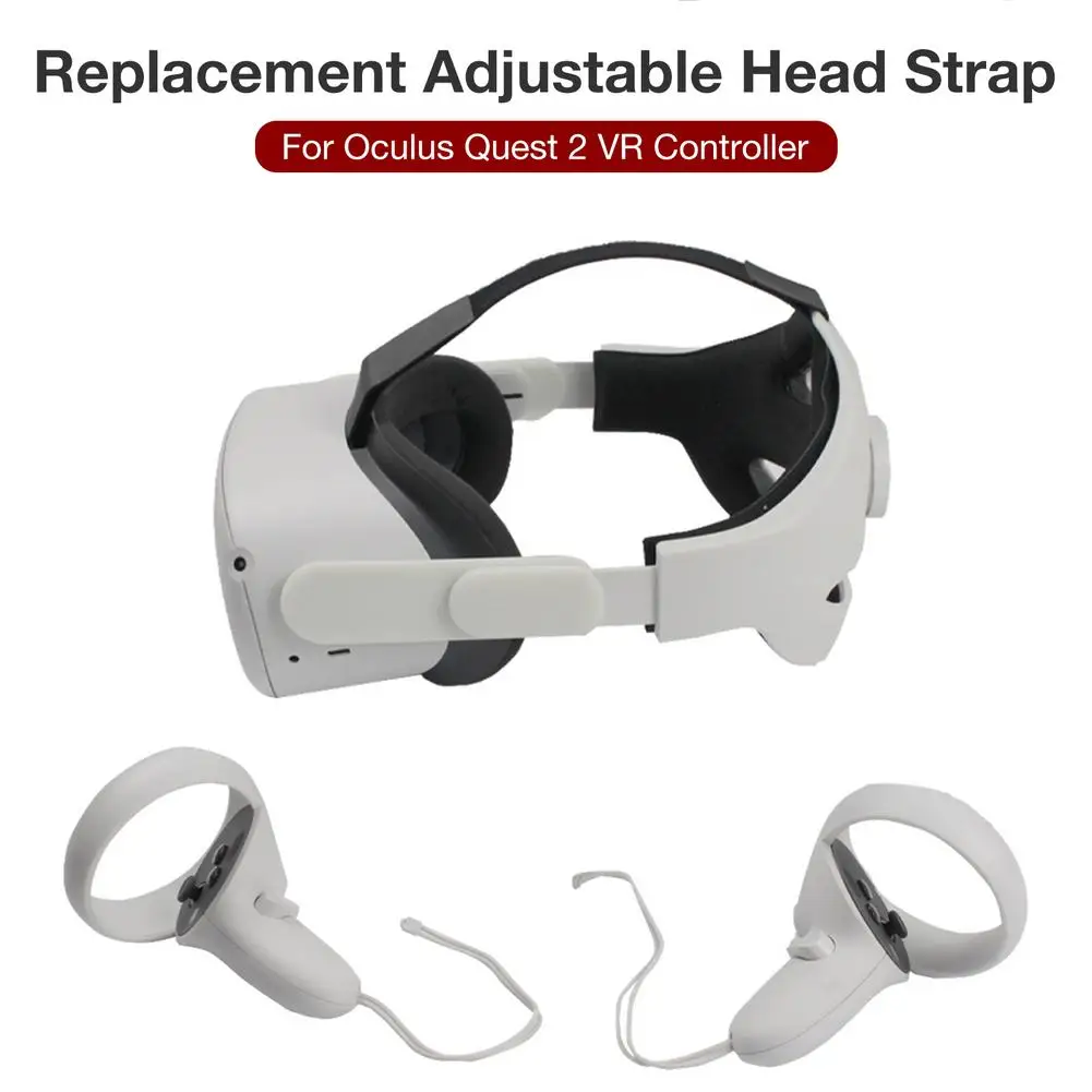 VR Head Strap For Oculus Quest 2 VR Headset Adjustable Headband Head Reduced Pressure Fixing Strap For Quest2 Vr Accessories