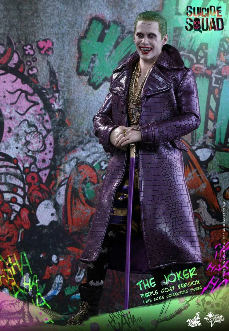 Ограниченный коллекционный 1/6 полный набор HOTTOYS MMS382 Джокер Отряд Самоубийц фиолетовый пальто Ver. Фигурка люкс вер. Модель для вентиляторов