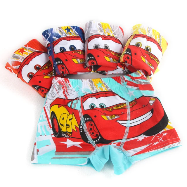 Disney car 2-7 years old Children's 100% cotton underwear boys underwear  children's Underpants boy