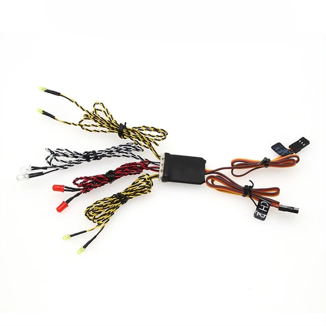 8 LED Light System Front & Rear Lamp Group Turn Light for RC Crawler Car Traxxas TRX4 Axial SCX10 WPL D12 MN99S MN86S