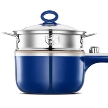 2 слоя мульти-функциональный мини электрический котел Плита отпариватель сковорода для жарки суп производитель общежития мини приготовления вок горячий горшок Плита 220V