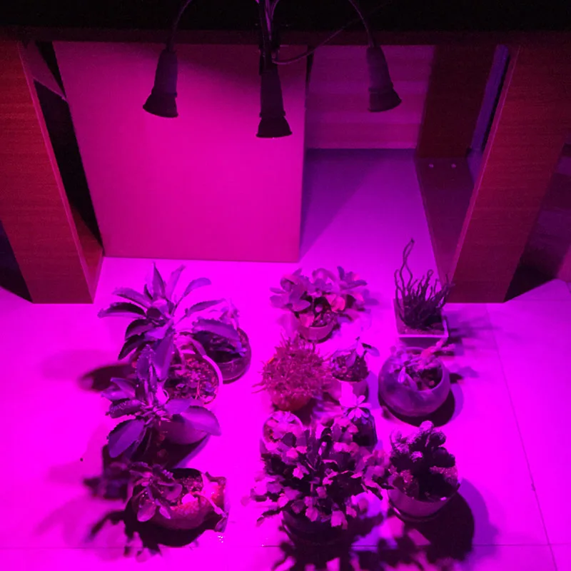 Plant grow Light 3 HEAD Full Spectrum box tent room phyto Lamps Indoor Greenhouse For Home