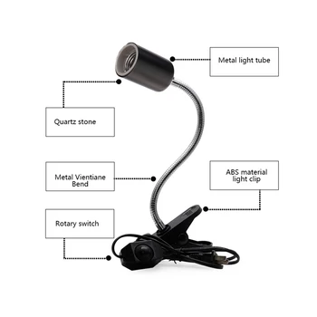 

UVA+UVB Lamp Clip-on Bulb Lamp Holder Turtle Basking Heating Lamp Bulb Tortoises Basking Lamp Light Kit