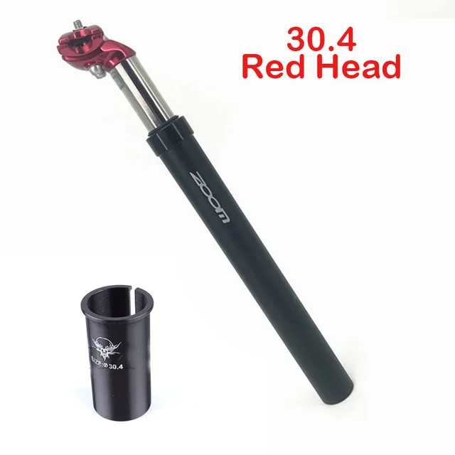 30.4 Red Head Mtb велосипед Подседельный штырь для подседельный штырь трубки амортизатора удара, подседельные штыри ребёнка ройялас подвесом 27,2 28,6 30,4 30,8 31,6 велосипедов Запчасти - Цвет: 30.4 Red Head