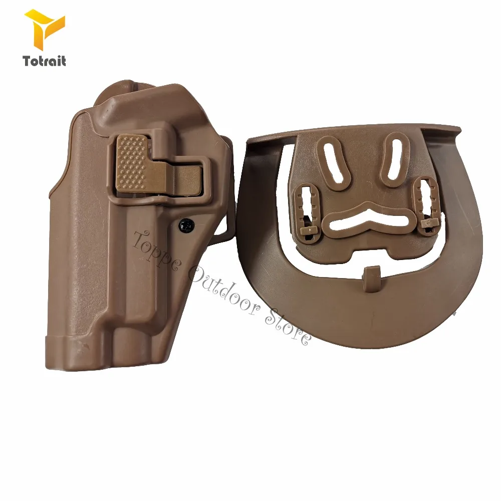 TOtrait страйкбол CQC Кобура левая рука Glock17/M9/1911/P226 тактическая левая рука Талия весло Пистолет Ремень Кобура комбинация