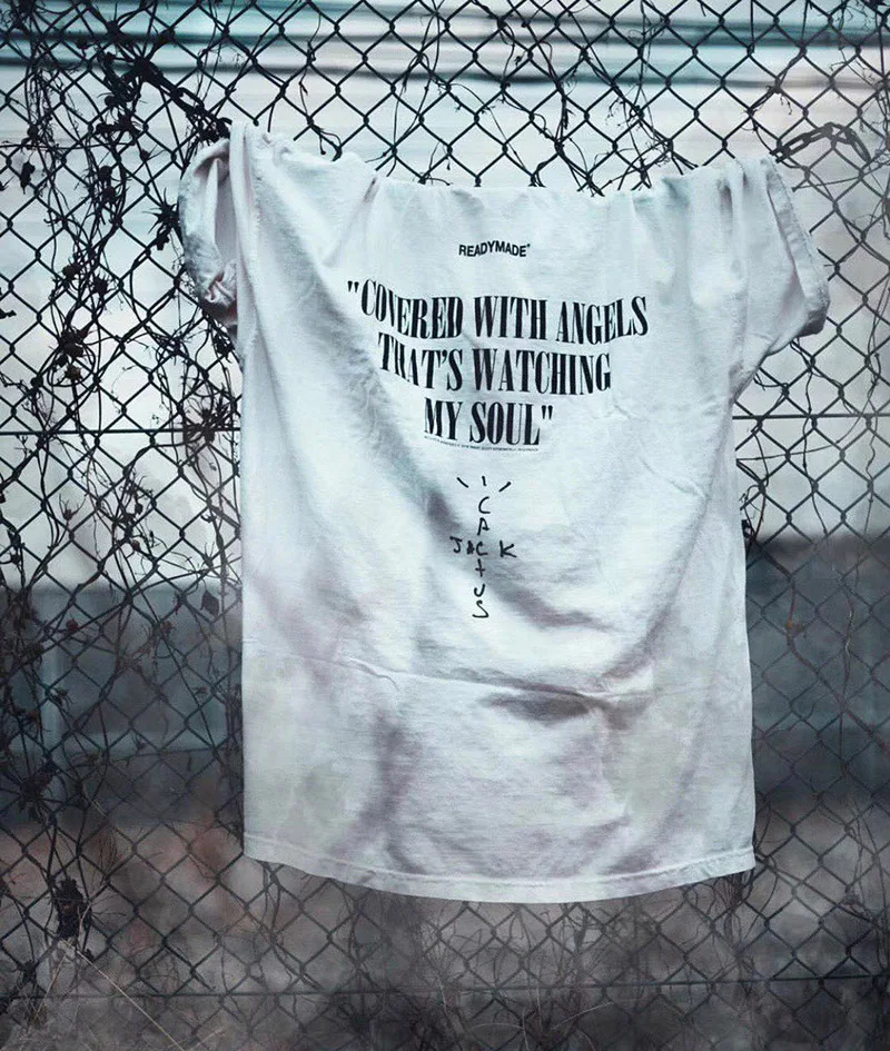 

Travis Scott Top T-Shirt Hip Hop High Street Loose Oversize Short Sleeve T-Shirt 19SS TEE