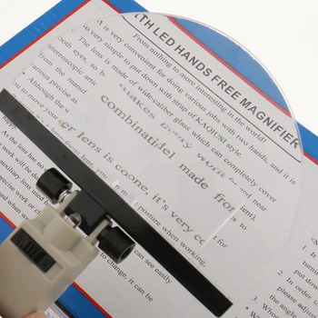 

Head Mount LED Magnifier Magnifying Glass Loupe with 4 Replaceable Lens