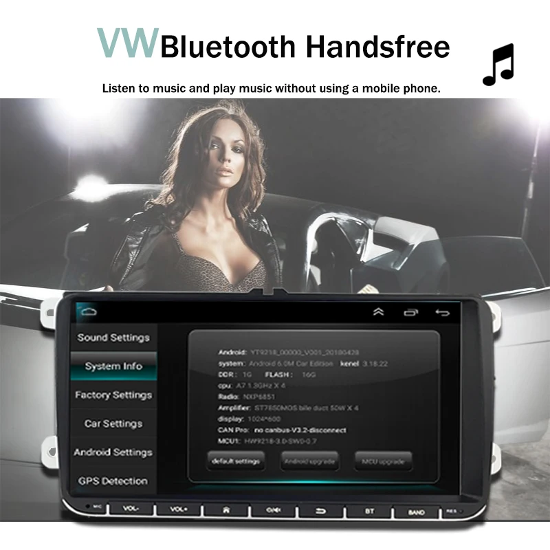 2 Din " Android wifi Mirrror Link BT FM для Bora Golf VW Polo Passat B6 B7 Touran gps навигация MP5 плеер Автомобильный стерео радио