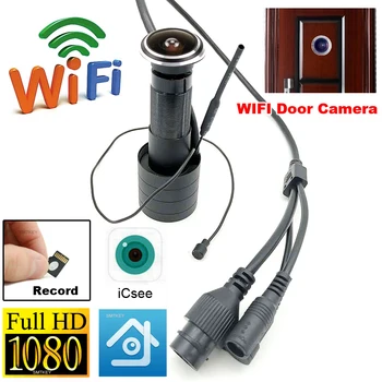 

1080P HD Onvif P2P TF Card Door Eye Hole Security wifi Camera Wide Angle FishEye CCTV Network Mini Peephole Door WifI IP Camera