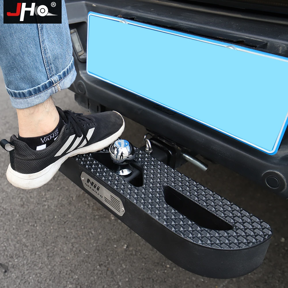 JHO Rear Bumper Receiver Trailer Towing Hitch Step Bar Guard For Ford F150 2013-2020 Raptor Limited 2019 2018 17 Car Accessories