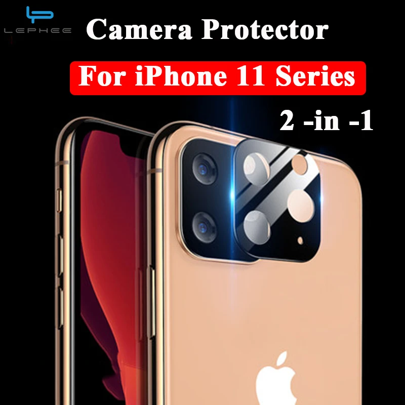 

Tempered Glass On The For iPhone 11 Camera Film For iPhone 11 Pro Max 2019 Cover Safety Lens Screen Protector Protection Ring