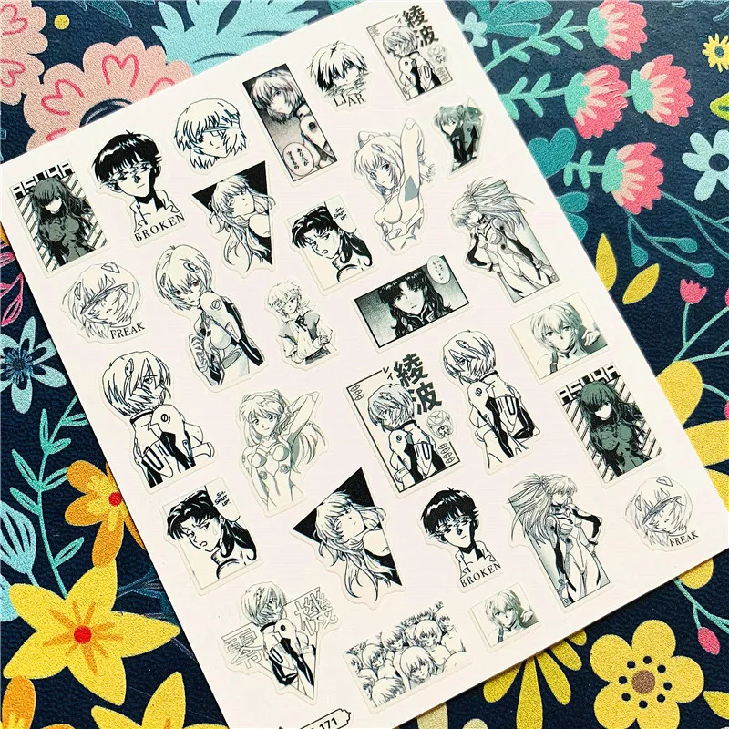 TSC series TSC-235-266 EVA series 3d nail art stickers decal template diy nail tool decoration nail stickers nail art tools nail art decoration nail decals