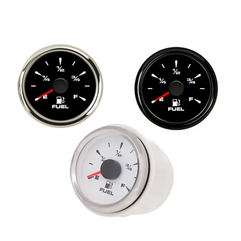 

52MM Auto Fuel Level Gauge 0-190 Ohms 240-33Ohm Waterproof Fuel Level Indicator with 7 Color Backlight For Car Truck Motorcycle