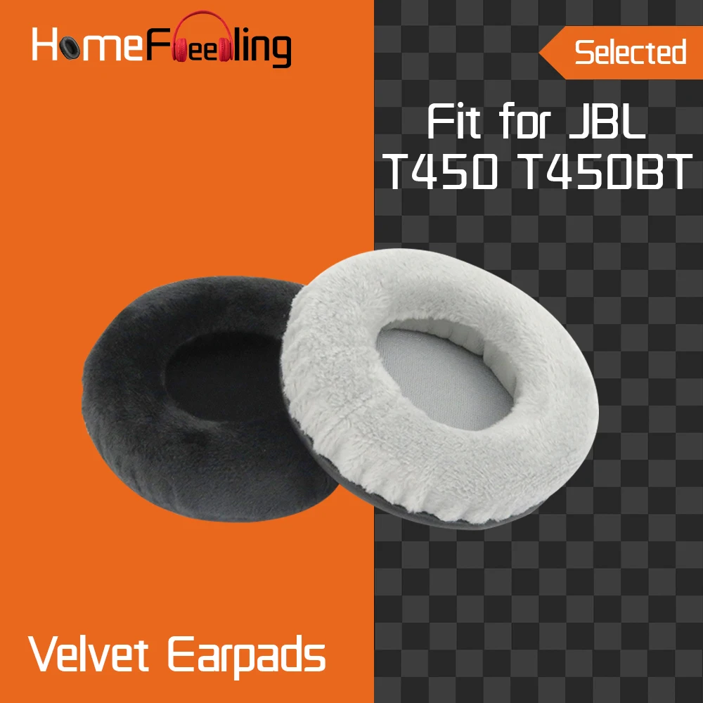 Homefeeling Earpads for JBL T450 T450BT Headphones Earpad Cushions Covers Velvet Ear Pad Replacement