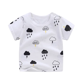 

Cotton Summer Baby Children Soft Shorts T-shirt Todder Boy and Girl Kids Rain Cartoon Cute Clothes Cheap Stuff for 0-6Y Short