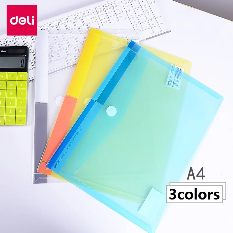3pcs Transparent Plastic Folder Magic Button Velcro Document Bag File Cover Business Office Files School Test Paper 5504 File Covers Document Bag document Bag Aliexpress