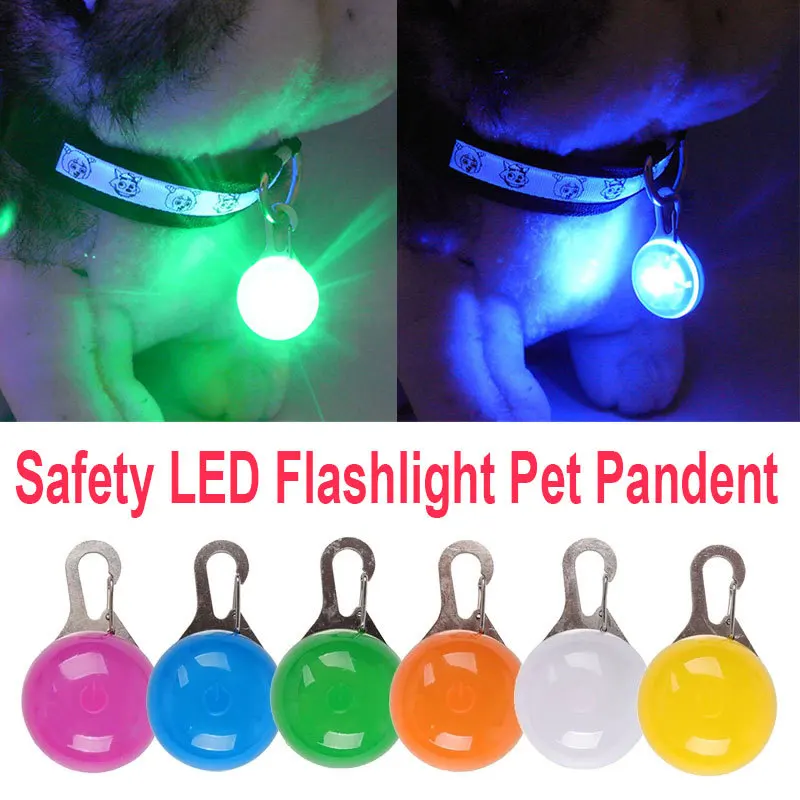 Linterna LED de seguridad nocturna para mascotas, colgante luminoso que brilla en la oscuridad, suministros para mascotas, accesorios, Collar para perros y gatos, luces