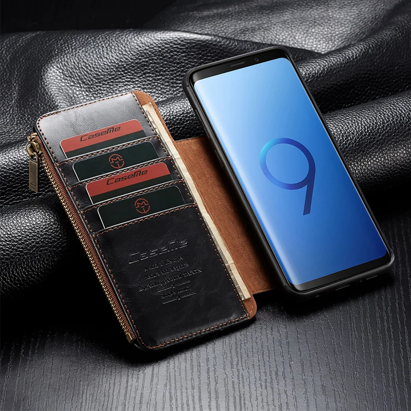 S9Plus чехол для samsung Galaxy S9 Plus кожаный чехол держатель для Карт Подставка книжка откидная крышка для samsung S9 Plus кошелек чехол etui