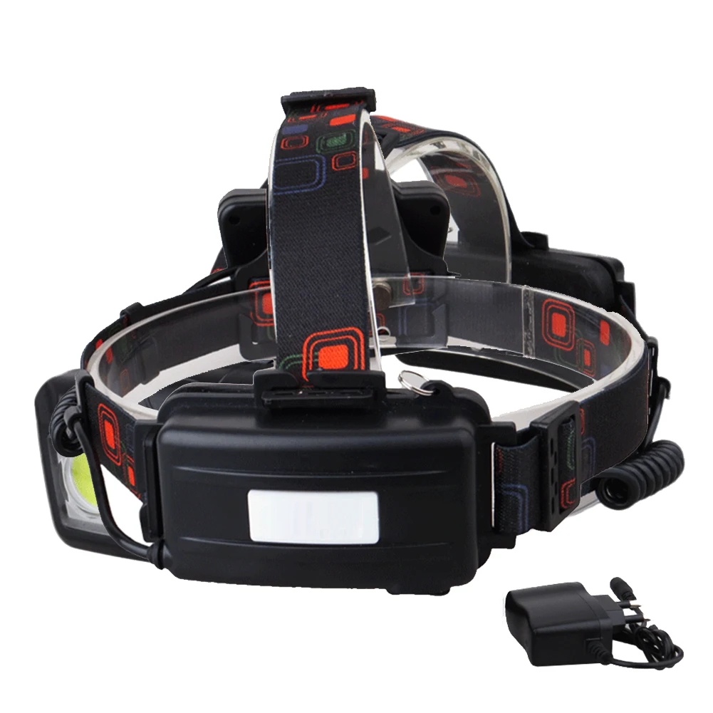 10W Torch Bright Fishing Lamp LED Headlight USB Rechargeable Accessory XML T6 COB Outdoor DC Straps Climbing Camping Adjustable