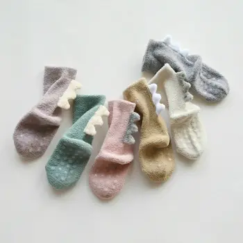 

0-5Y Infant Baby Girls Boys Socks Toddler Knee High Warm Lace Cute Long Sock Girls Leg Winter Warmers Socks
