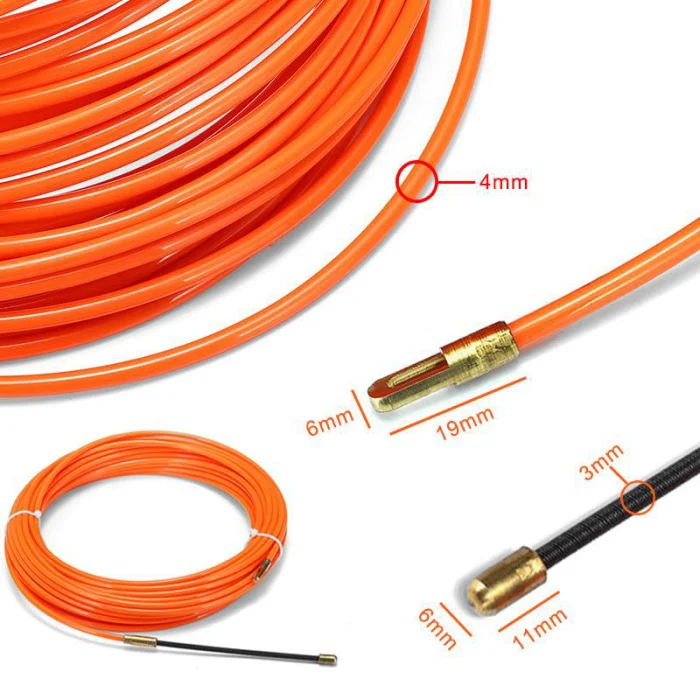 Направляющее устройство электрического кабеля пуш-ап съемники протяжная проволока проводов Smooth для электрика GQ999