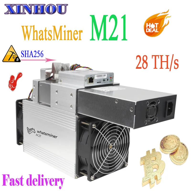 BTC МПБ Шахтер WhatsMiner M21 28Т для биткойнов, асик-Майнер с PSU лучше, чем M3 M3X M20s M21S Antminer S9 S9k S17 T17 T2T T3 E10.3