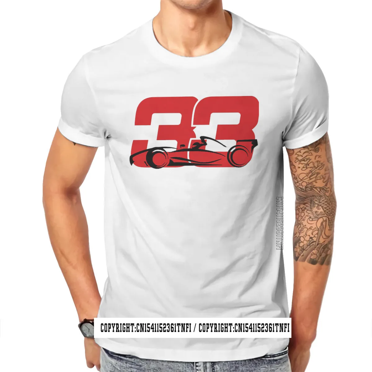 T-shirt De Course De Formule 1 Pour Homme, Haut De Grande Taille