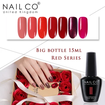 

NAILCO Red Series Semi-permanent UV Varnish Gel Lacquer Nail Polish Gellak Nail Art Gel Nail Polish LED Gel Hybrid Nail Polish