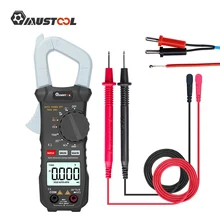 MUSTOOL X1 6000 recuentos de valores eficaces auténticos medidor de abrazadera multímetro Digital automático con salida de onda cuadrada ohm/V/A/diodo/Freq/GT prueba de voltaje