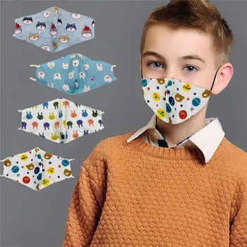 

Children's Reusable Face Shield Cloth Washable Mouth Mask Face Mask Windproof Face Shield Breathable mondmaskers Mascherine