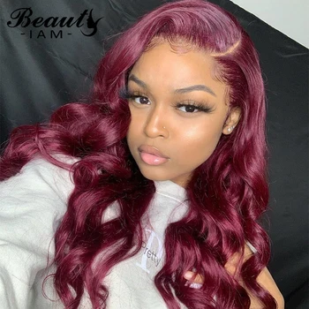 

99J Silk Base 4x4 Lace Closure Human Hair Wigs Brazilian Loose Wave Glueless Natural Hairline Wig Pre Plucked With Baby Hair