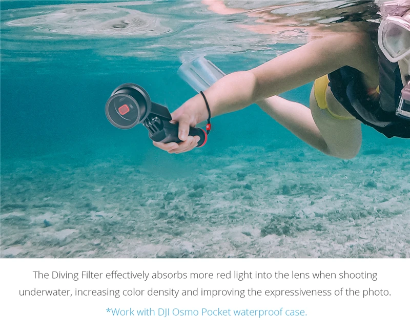 PGYTECH фильтр для дайвинга OSMO Карманный светильник красный фильтр для подводного плавания(Pro) для DJI OSMO карманные аксессуары