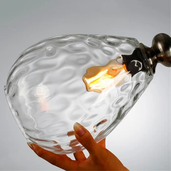 

Nordic Loft LED Chandelier Lighting Vintage Glass Led Pendant Lamps Light Retro Coffee Droplight Dinning Room Hanging Lamps Deco