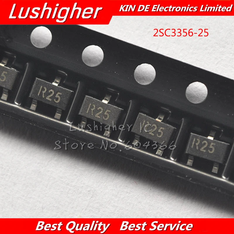 50PCS 2SC3356 2SC3356-25 R25 SOT23-3 Bipolar Transistors New Original afbeelding