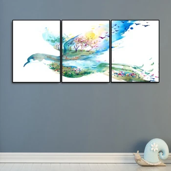 

Canvas Art Oil Painting Animals Pigeon of Abstract Art Poster Picture Wall Decor Modern Home Decoration For Living room Office