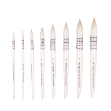 1 шт. высокое качество 88GS козья шерсть деревянная ручка Мягкая головка акварельный контейнер для мытья кистей