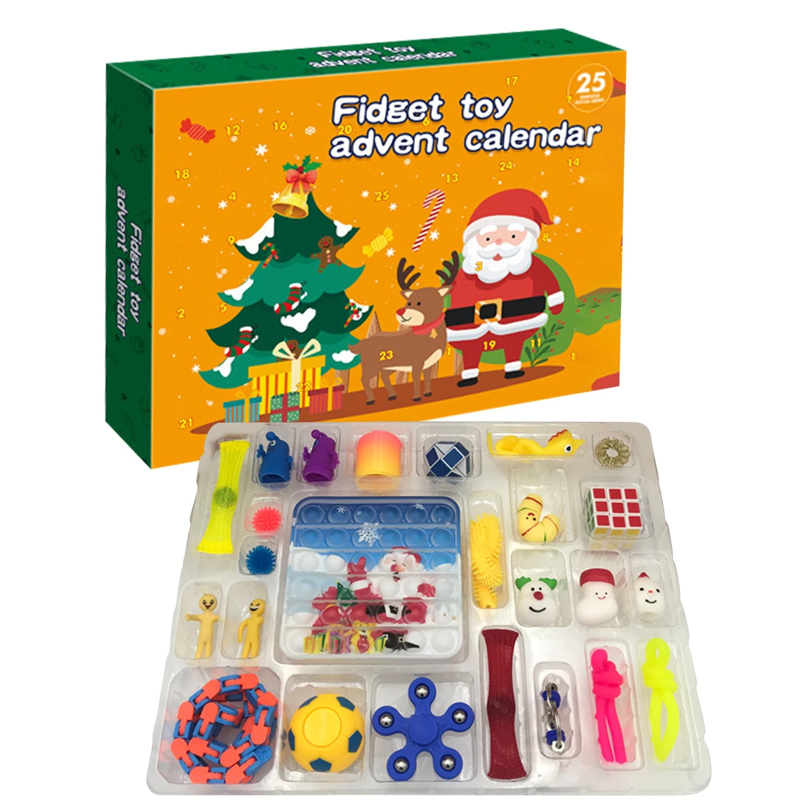 Wow Surprise Christmas Countdown Calendar 2022 Hot 24Pcs Fidget Toys Pack Mystery Box Advent Calendar Surprise Christmas  Gift Box Antistress Simple Dimple 2022 Novelty Gifts|Squeeze Toys| -  Aliexpress