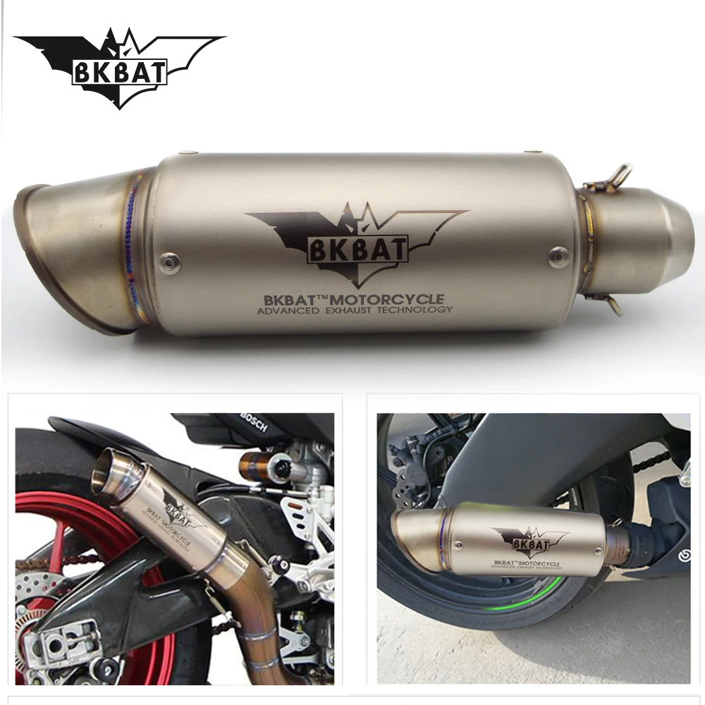 

Universal Motorcycle Exhaust BKBAT For bajaj g 310 gs r 1250 gs r1150gs retrovisor s1000rr f650gs gs 1250 adventure 310 gs