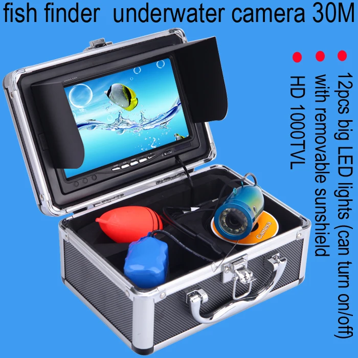 

WF01 30M underwater Fishing Camera Video Fish Finder 7 Inch LCD Monitor 1000 TVL Waterproof Camera Adjustable Infrared
